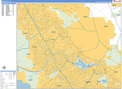 Union City Wall Map Basic Style 2026